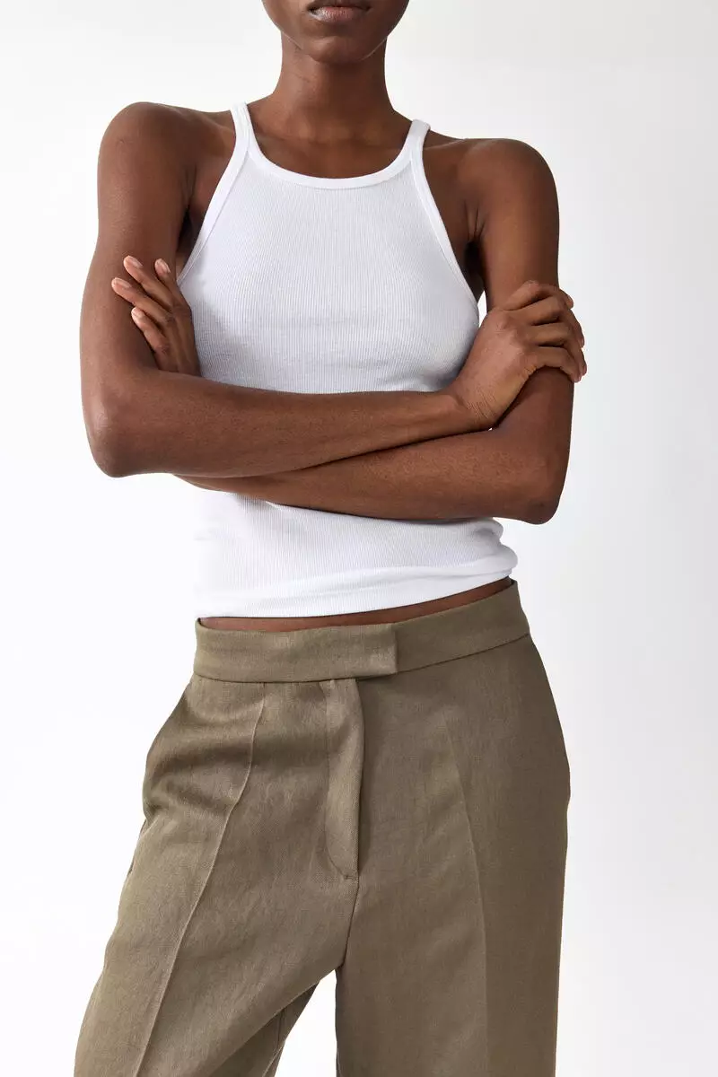 Bootcut tailored trousers