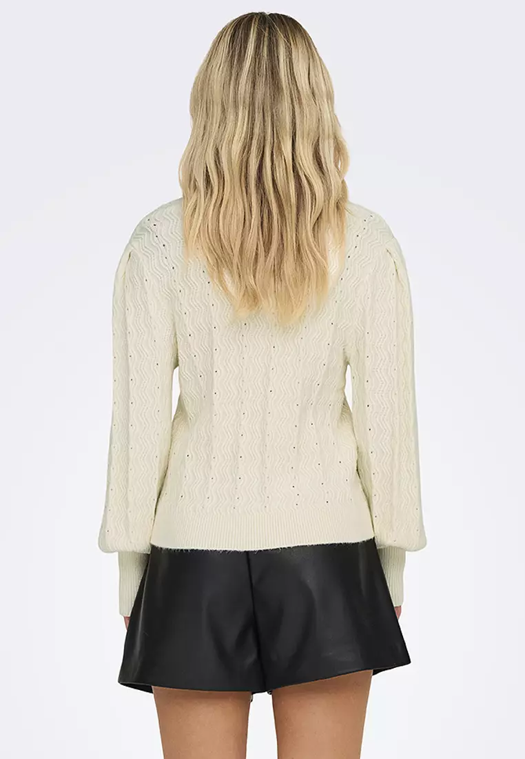 Katia Structured Puff Sleeves Sweater