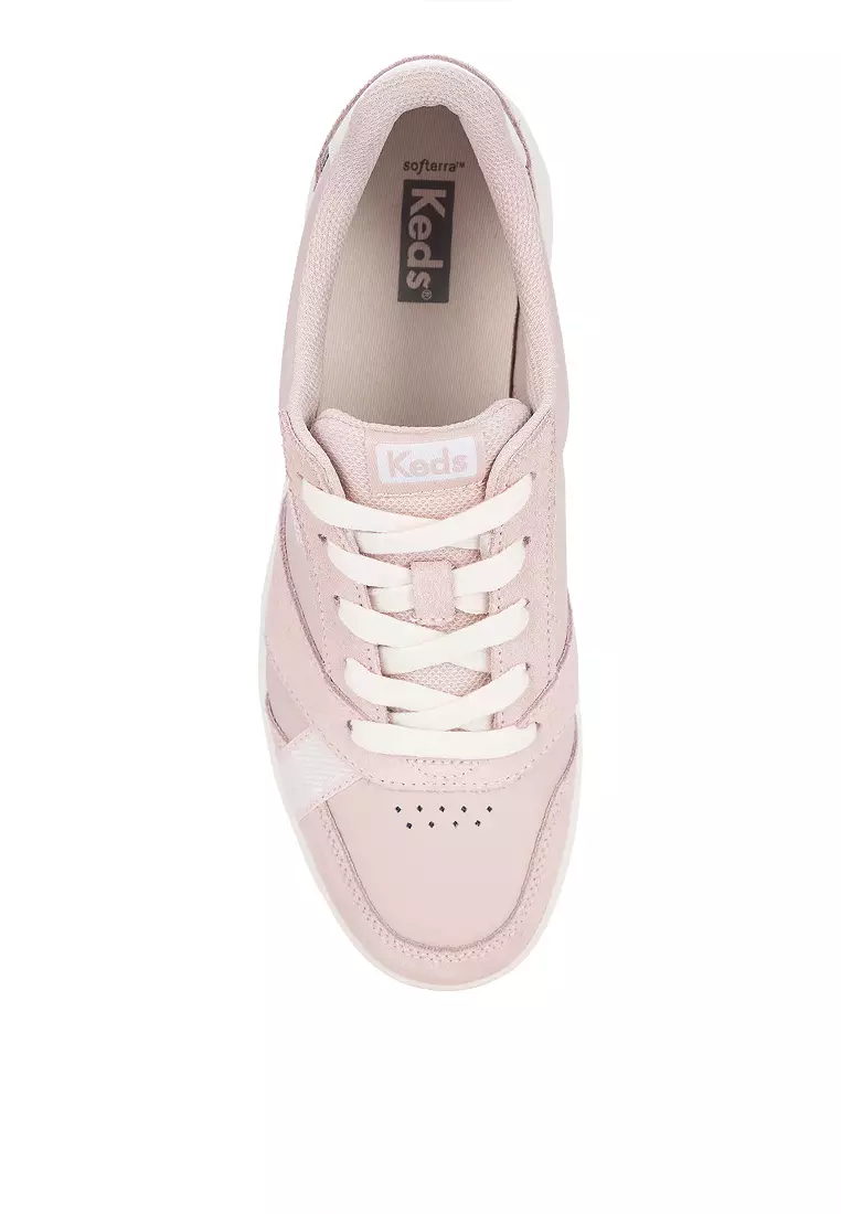 Pink deals leather keds