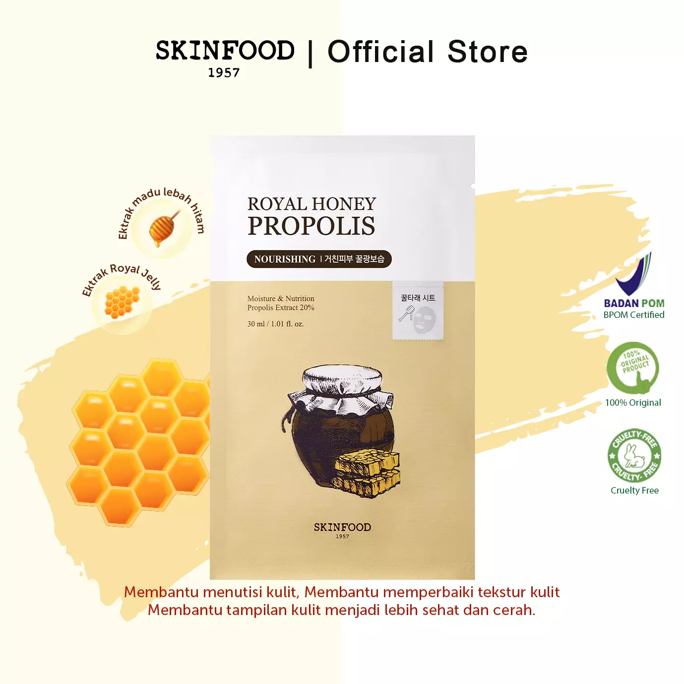 SKINFOOD - Royal Honey Propolis Enrich Mask