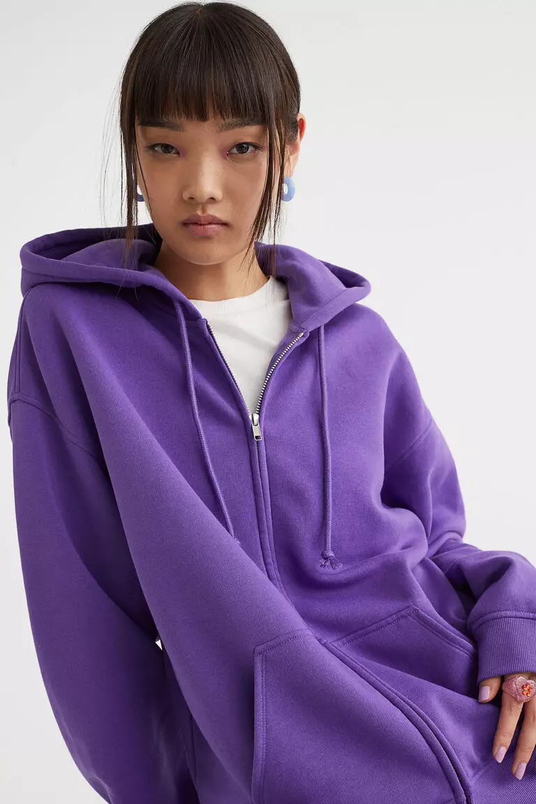 jual-h-m-oversized-zip-through-hoodie-original-2024-zalora-indonesia