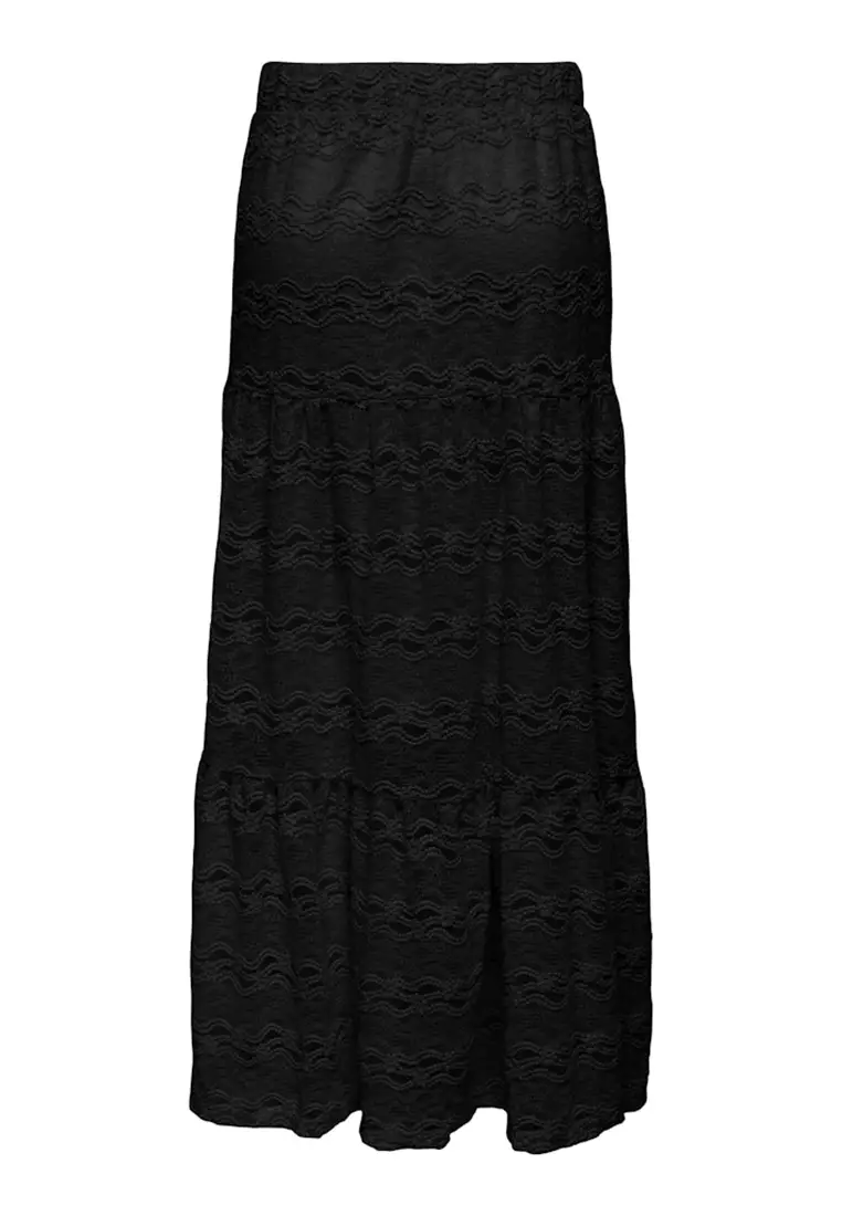 Embroidery Maxi Skirt