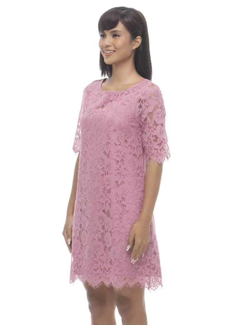 Calliope All Over Lace Shift Dress