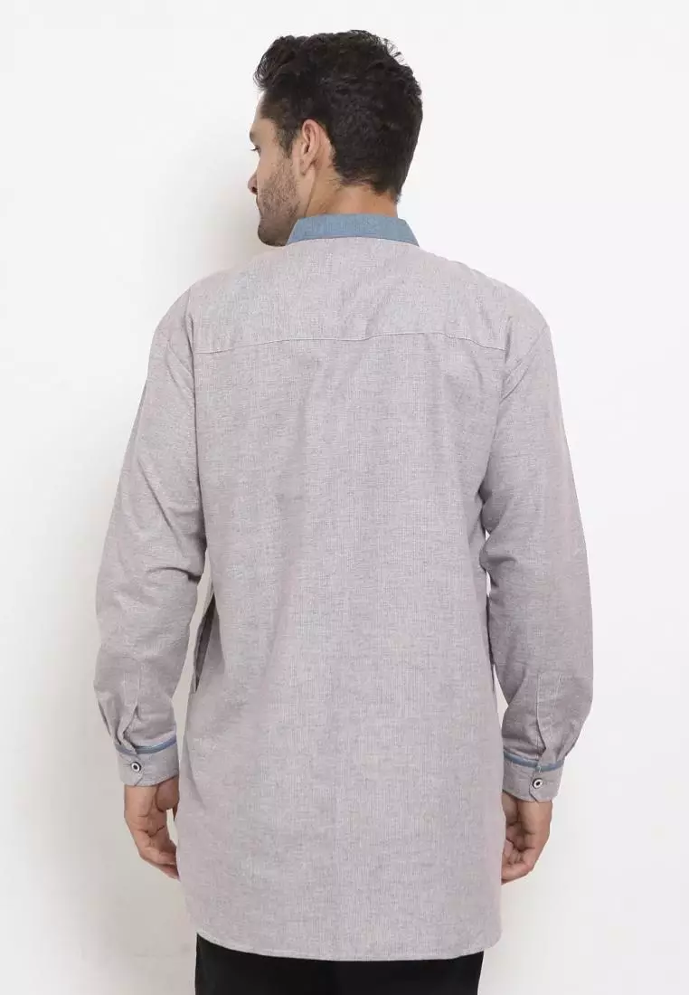 Zayidan Baju Koko Gamis Muslim Pria Rifai - Abu