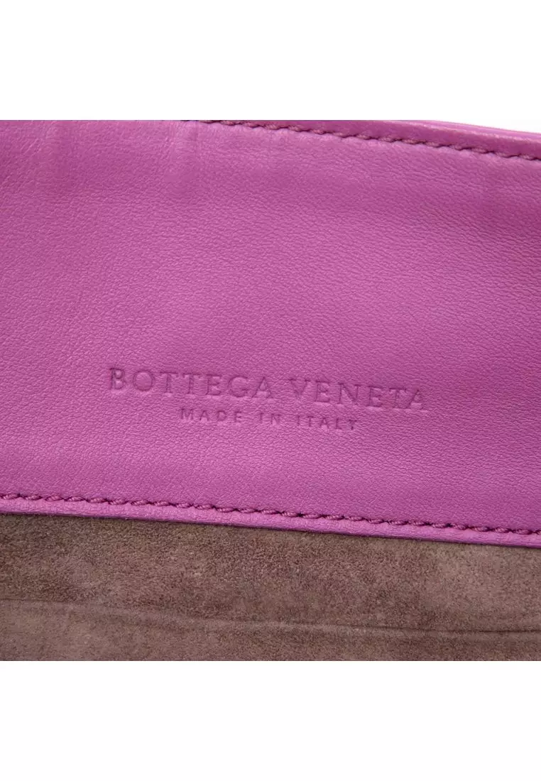Pre-Loved Bottega Veneta Leather Intrecciato Flap Crossbody