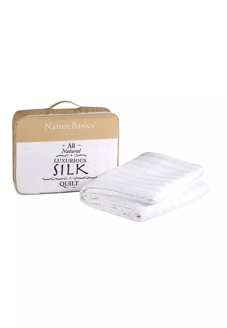 Buy NATURE BASICS Nature Basics Luxurious Silk Quilt 2024 Online