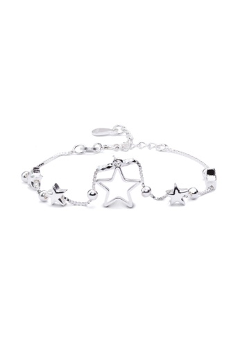 Millenne silver MILLENNE Millennia 2000 Multiple Stars White Gold Bracelet with 925 Sterling Silver CDDC2AC1C0F4E8GS_1