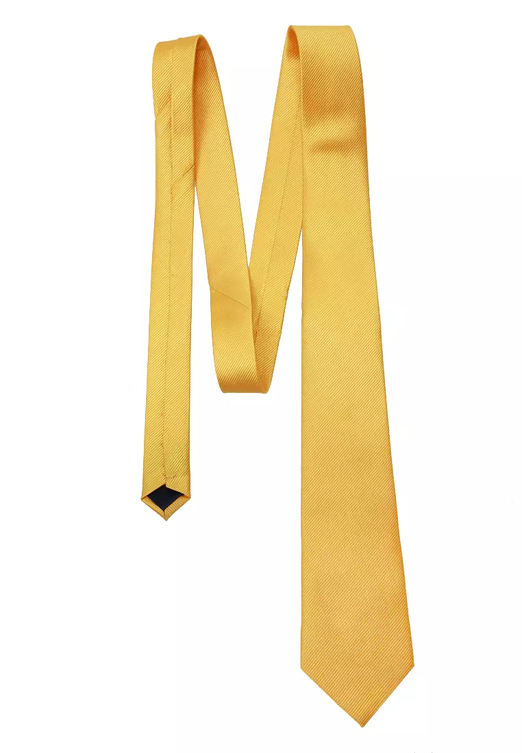 Stranger Dasi Pria Polos Plain Tie Man Neckwear Aksesoris Fashion Material Polyester ORIGINAL - Yellow