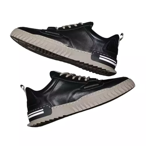 SEPATU PRIA BERTALI SNEAKERS KERJA KULIAHAN BD366