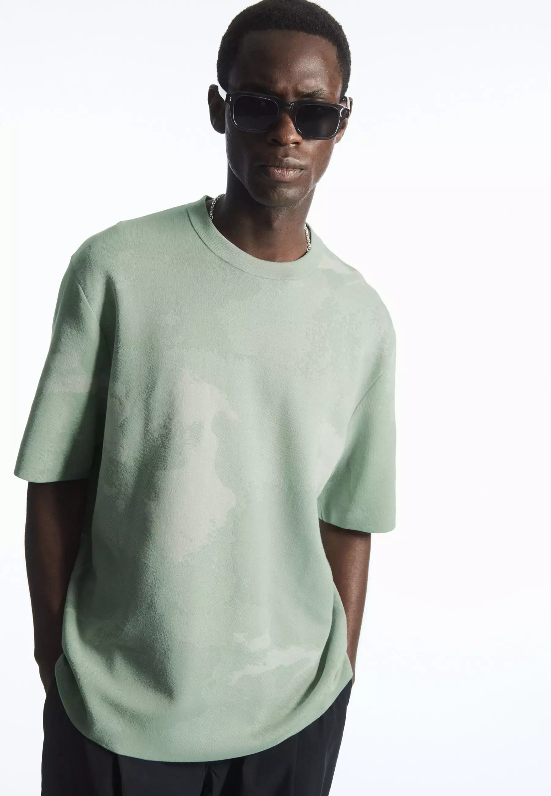Buy COS Relaxed-Fit Jacquard T-Shirt 2023 Online | ZALORA Singapore