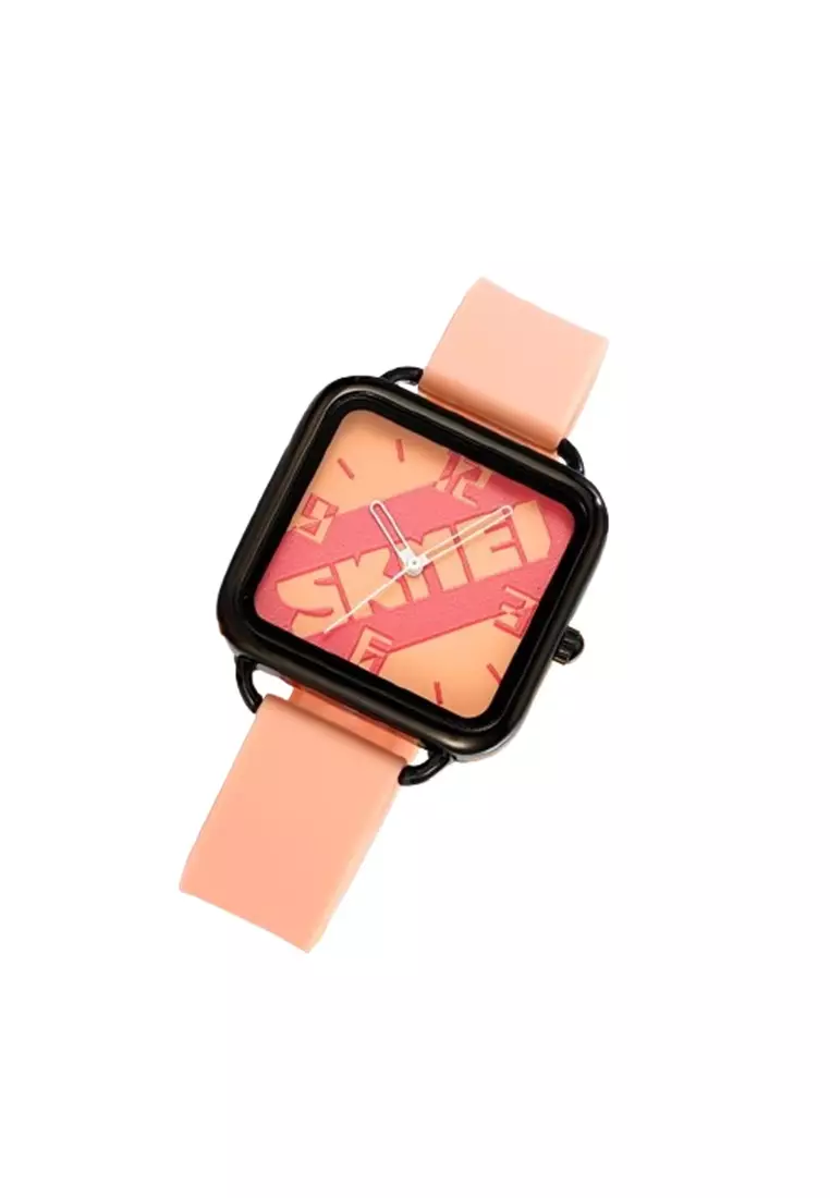 Jam Tangan Pria Analog Date SKME Silica Strap Tahan Air ORIGINAL - Pink