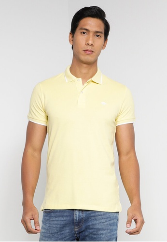 BLEND yellow Classic Polo Shirt 1AAE1AAFCAEE44GS_1