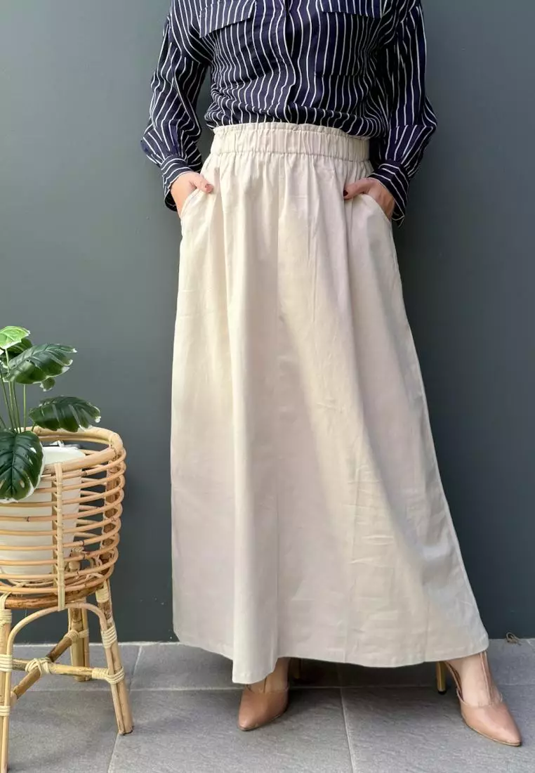 Aulia Skirt (Rok Panjang Twill Muslim Wanita)