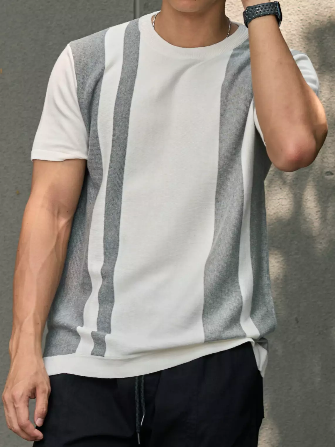 Kale Henry Bw Grey / Kaos rajut premium berbahan dasar cotton wool / Knitwear Pria