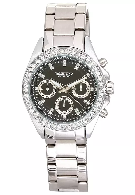 Analog Watch 20121503-White - Black Dial