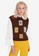 Trendyol brown Knit Vest 80B8EAA021FDE1GS_1