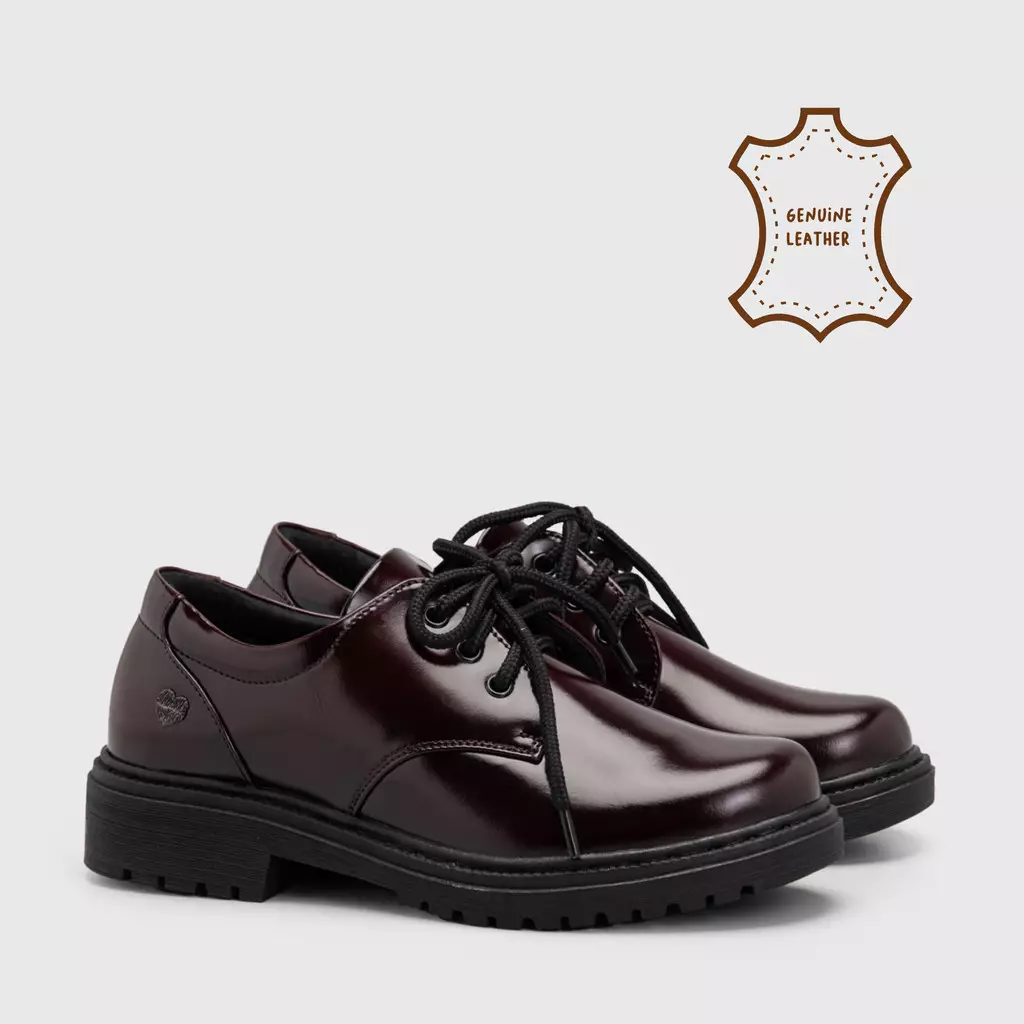 Jual Adorableprojects Vailey Oxford Brushed Off Genuine Leather Maroon ...