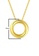 Vedantti yellow Vedantti 18k The Circle Solid Pendant in Yellow Gold A1479AC0E7C494GS_6
