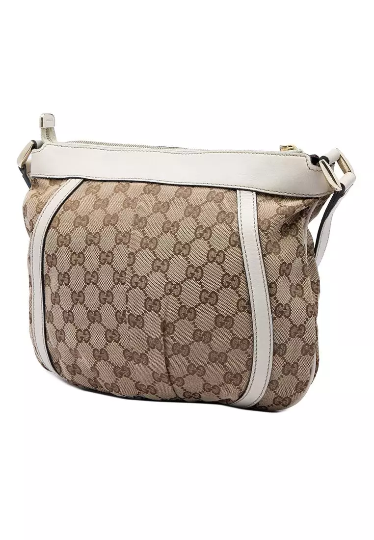 Pre-Loved Gucci Gg Canvas Abbey D Ring Crossbody