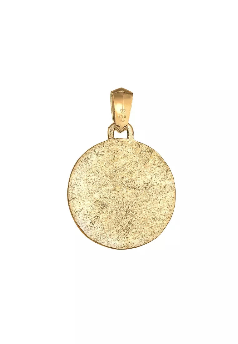 EXCLUSIVE Perhiasan Pria Perak Asli - Silver Pendants Compass Structure Gold Plated