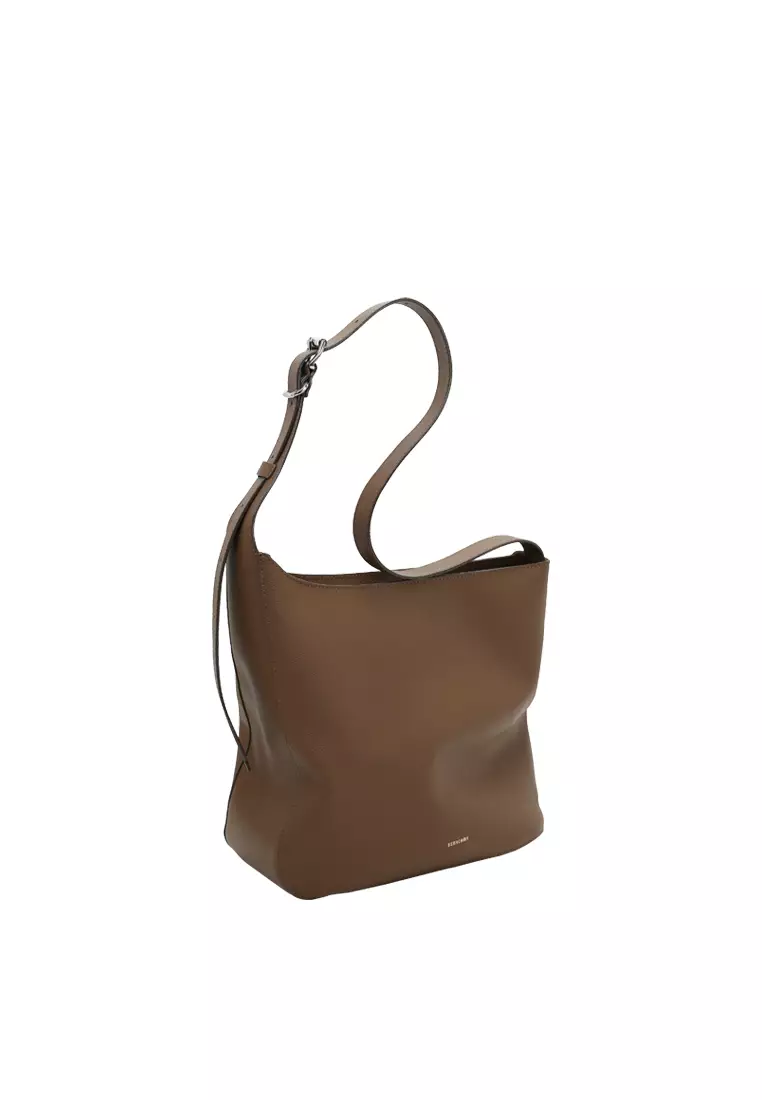 Asymmetric Shoulder Bag - Cacao