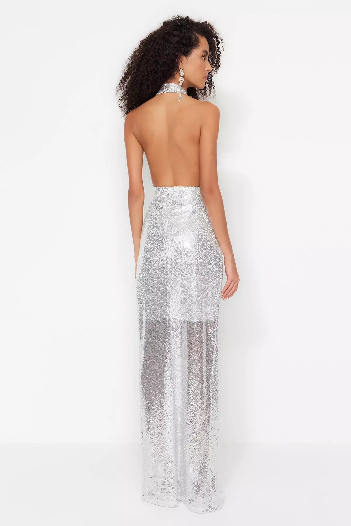 Double Breasted Evening Dress with Window/Cut Out Detail