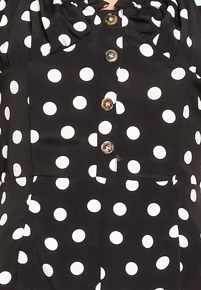 Missguided polka dot playsuit sales