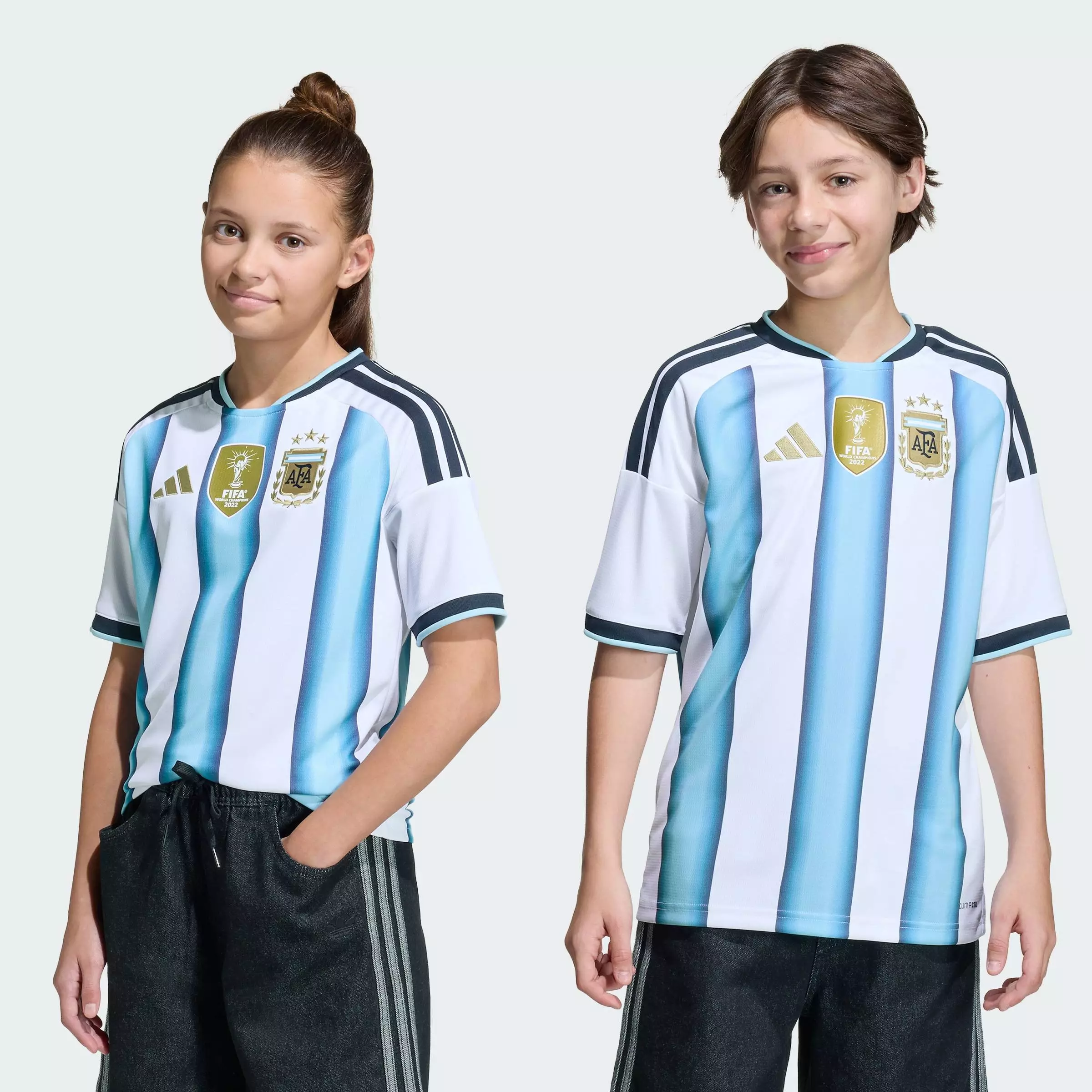 Football Argentina 26 Home Jersey Kids Unisex White KA8119