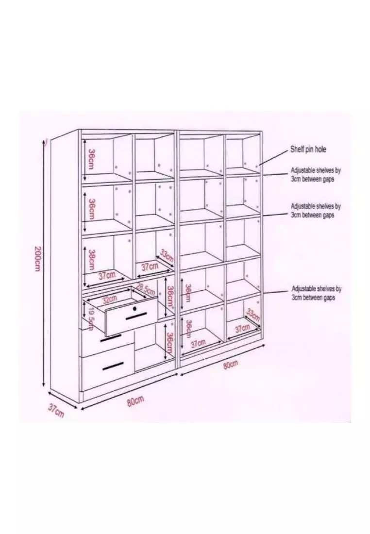 Buy Choice Furniture Choice Furniture Brinton Bookshelf 2024 Online