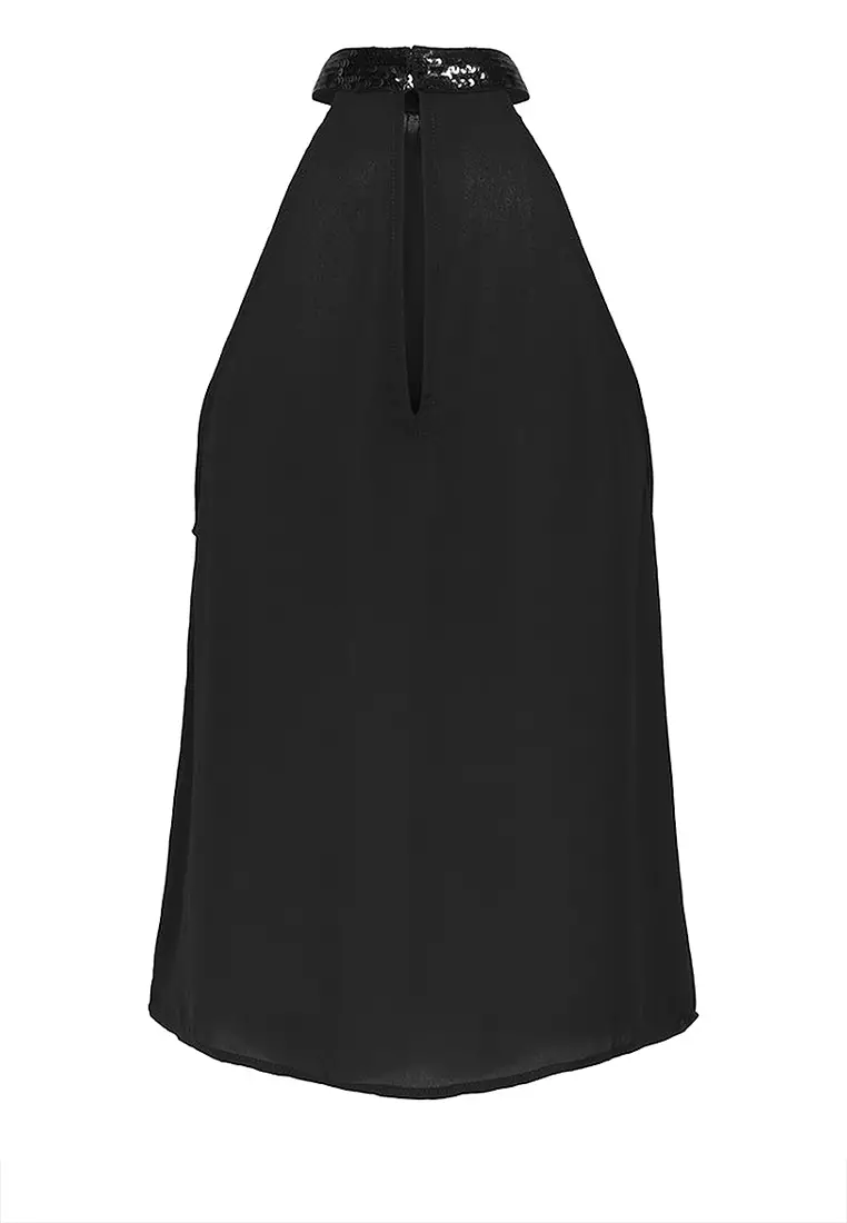 Sleeveless Glitter Top