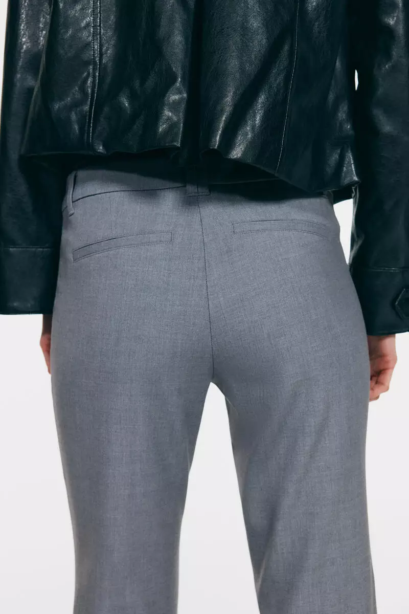Flared tailored trousers