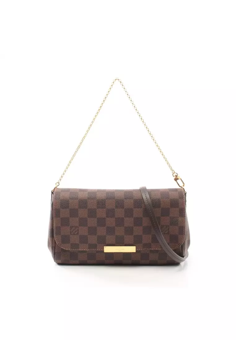 Buy Louis Vuitton Pre-loved Favorite Mm Damier Ebene Chain Handbag