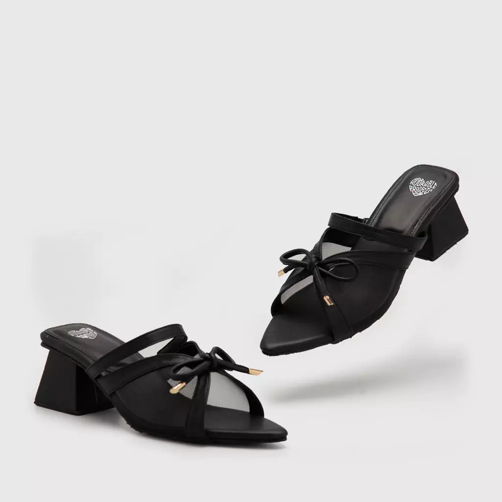 Adorable Projects - Trela Heels Black - Sepatu Wanita