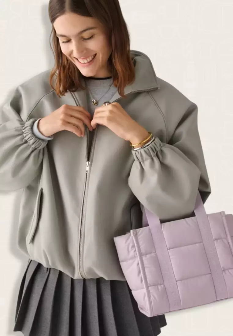 Kate Spade Kip Puffy Small Tote Lavender Smoke