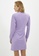 Trendyol purple Knitted Front Lace Tie Dress AEBB9AA3A35029GS_2