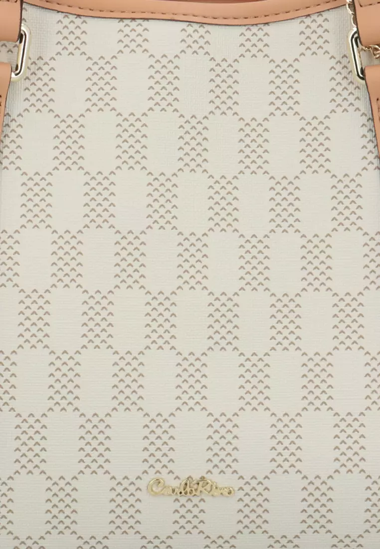 LoveGrid Tote Bag - Medium Beige