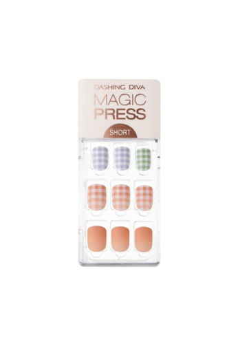 Buy Dashing Diva Dashing Diva Magic Press Mani Short Pretty Gingham Mdr594ss Soft Shine Online Zalora Malaysia