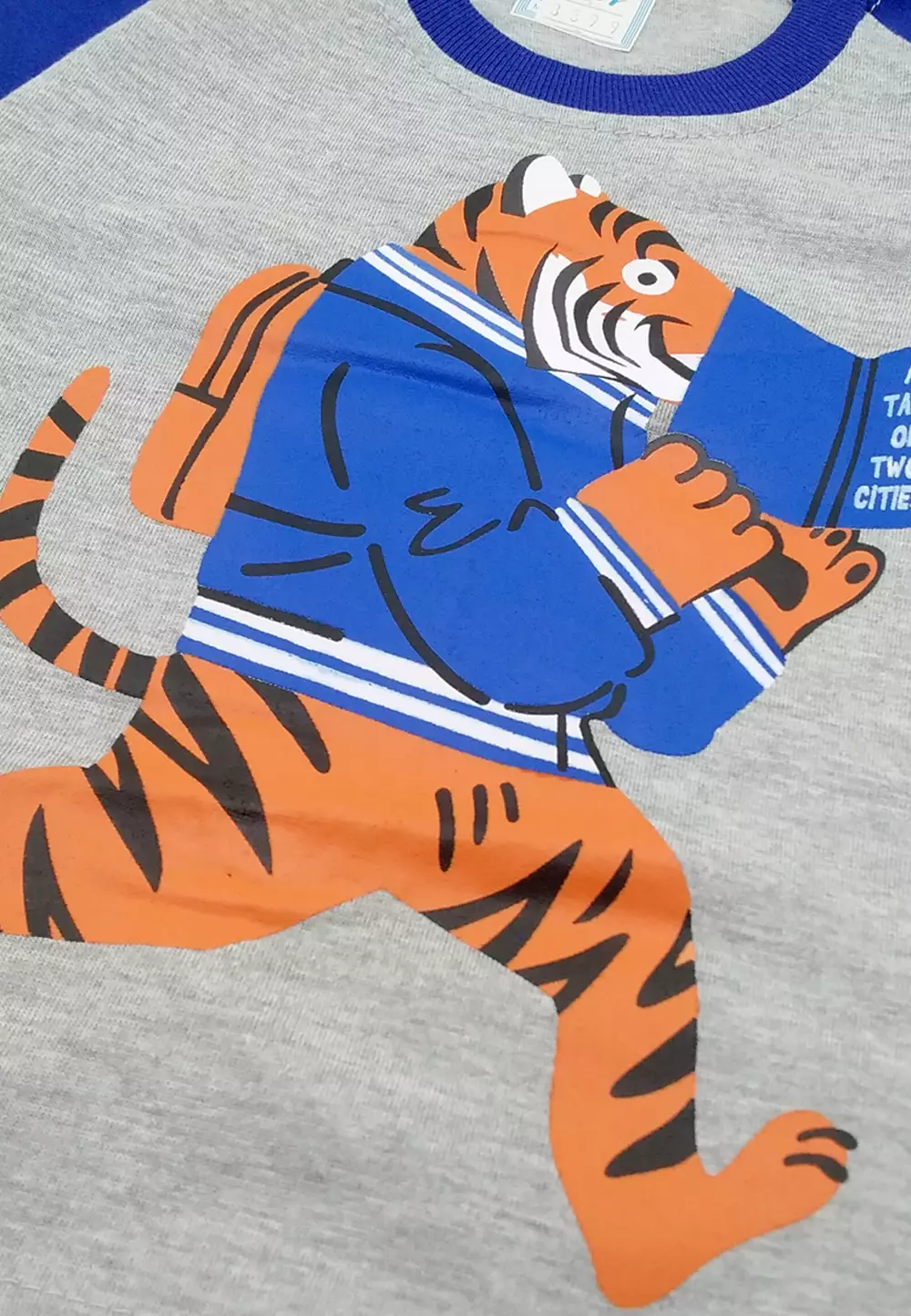 Wakakids Setelan Bayi Laki Laki Baju Lengan Pendek Anak Usia 12 Bulan Hingga 18 Bulan Set Celana Jeans Motif Tiger 3399 Hijau