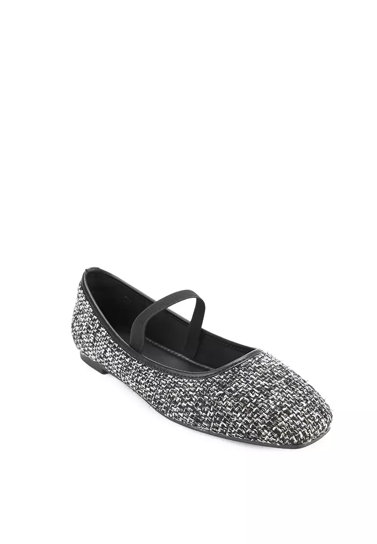 Sasha J2475-1 Flat Shoes Black
