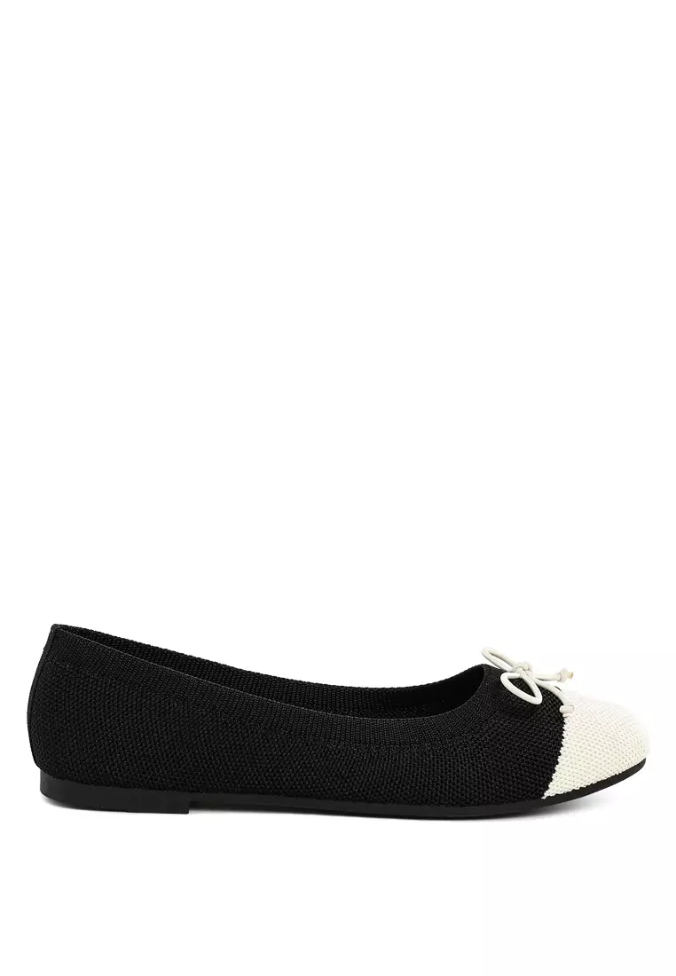 Discount on London Rag  shoes - SKU: Two Tone Ballerinas in Black/White