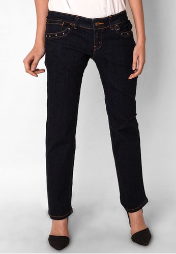 Straight Jeans Double Pocket