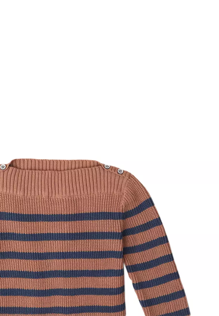 Boys Stripey Knit Pullover