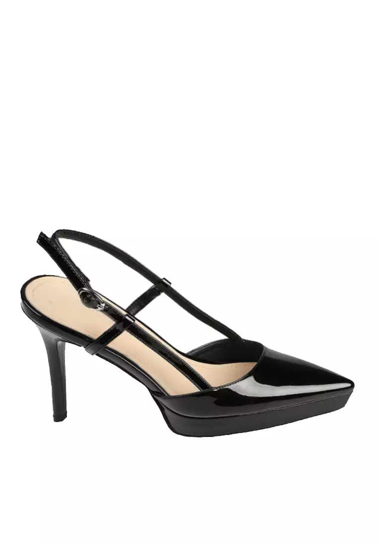 Discount on Twenty Eight Shoes  shoes - SKU: VANSA Pointed Toe Back Buckle Strap High Heel Shoes VSW-H999-1