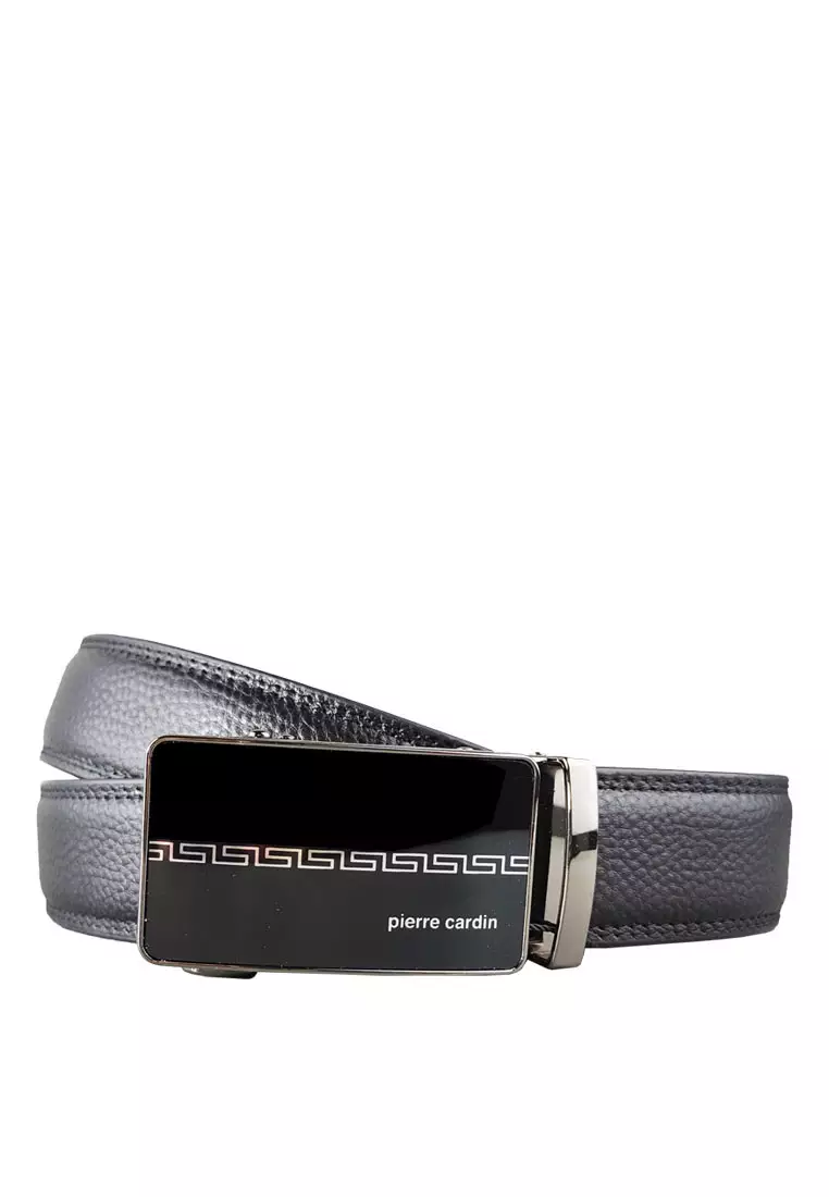 Pierre Cardin Ikat Pinggang Pria Kulit Leather Sabuk Gesper Branded Impor Men Belt Casual A