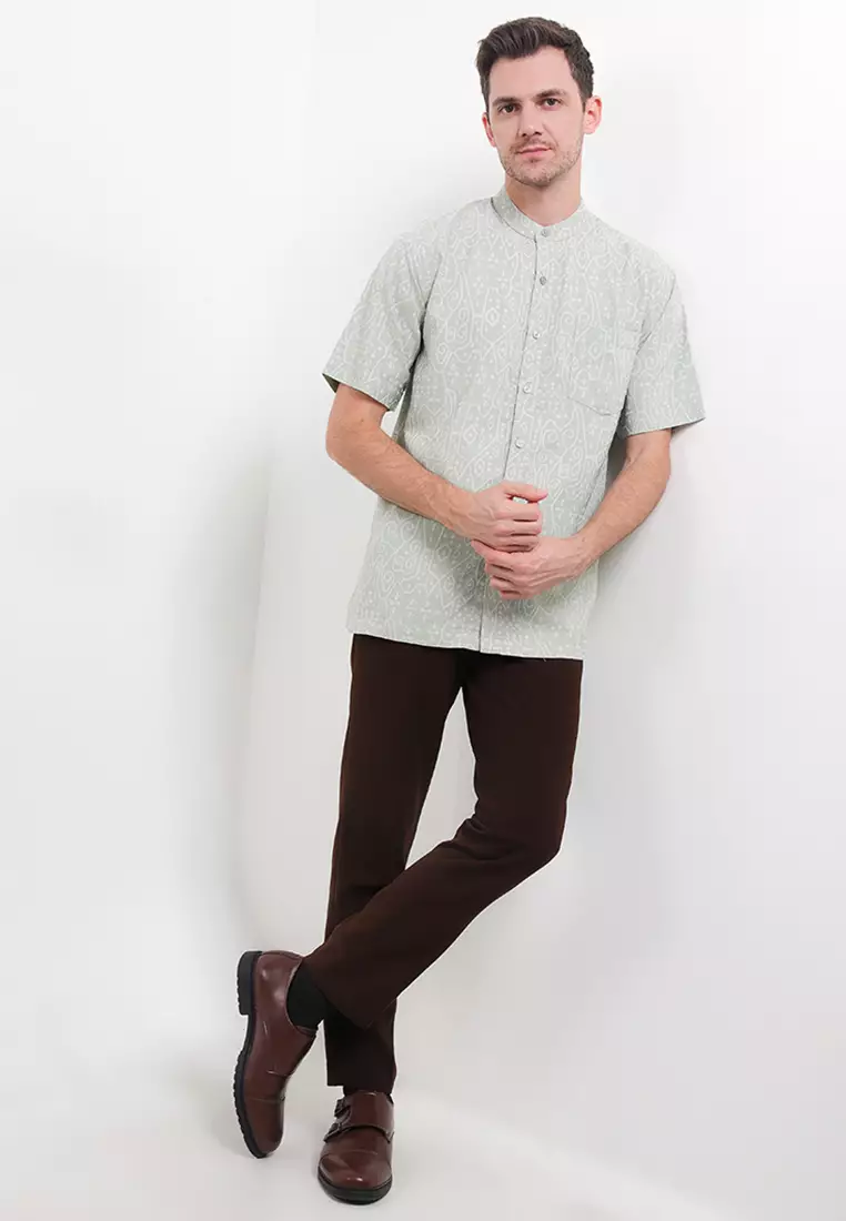 Padma Nara Hijau Lengan Pendek Baju Koko