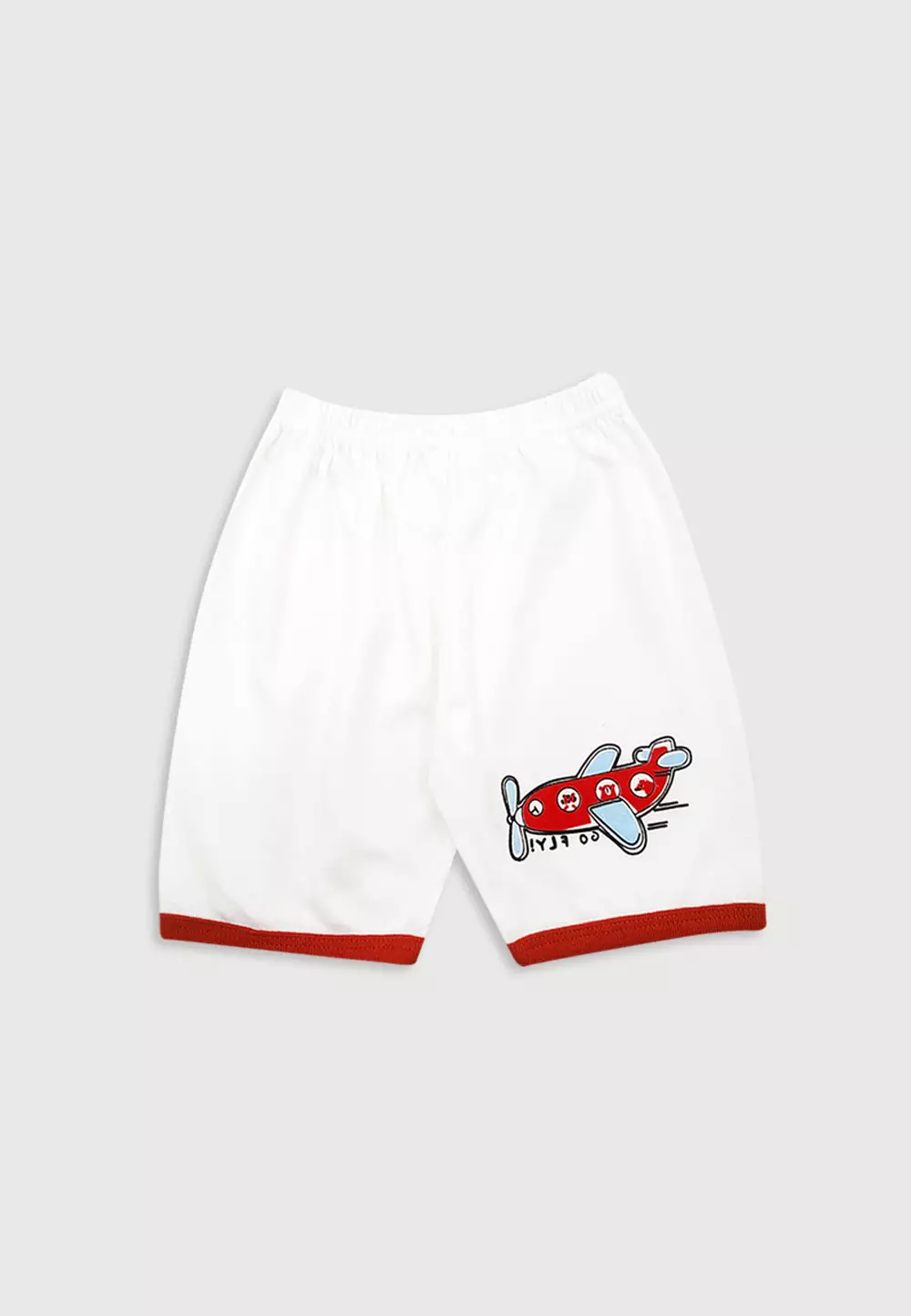 Wakakids Baju Bayi Anak Laki Laki Motif Go Fly Setelan Kaos Usia 6 Bulan Hingga 12 Bulan 4072 Merah