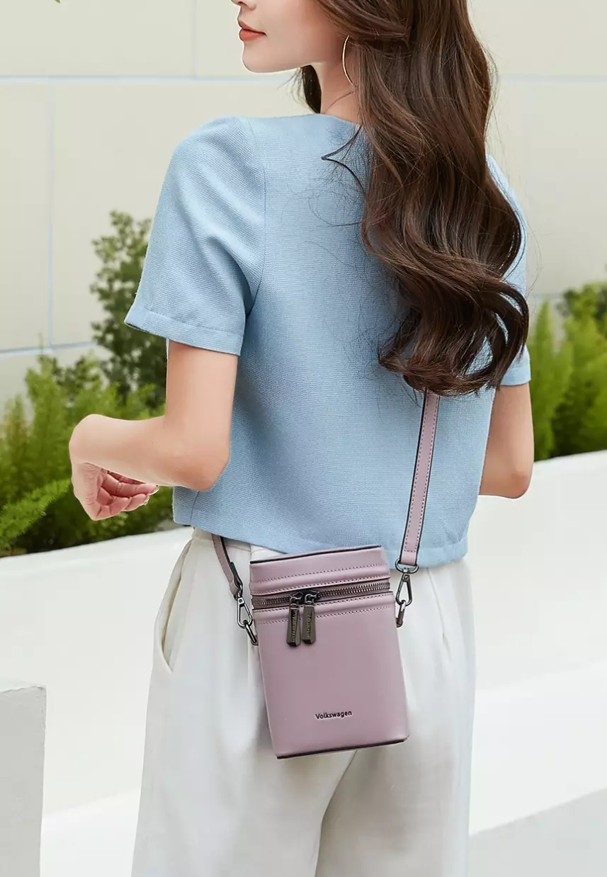 Buy Volkswagen Women's Shoulder Sling Bag / Crossbody Bag Purple
