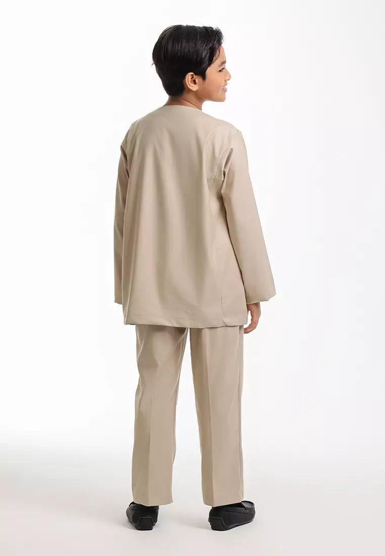 Forest x Hatta Dolmat Baju Melayu Teluk Belanga Budak - FK24104BM-17Nude