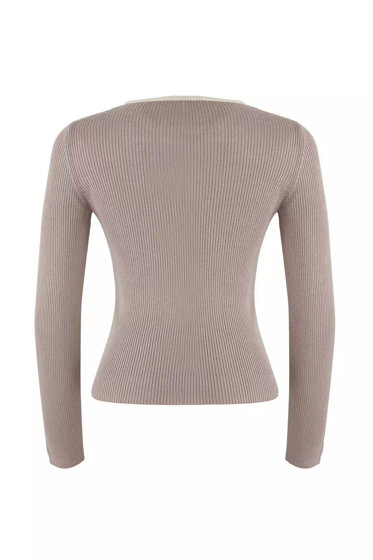 Wardrobe Essentials Beige Interlocking Look Knitwear Blouse-Sweater |