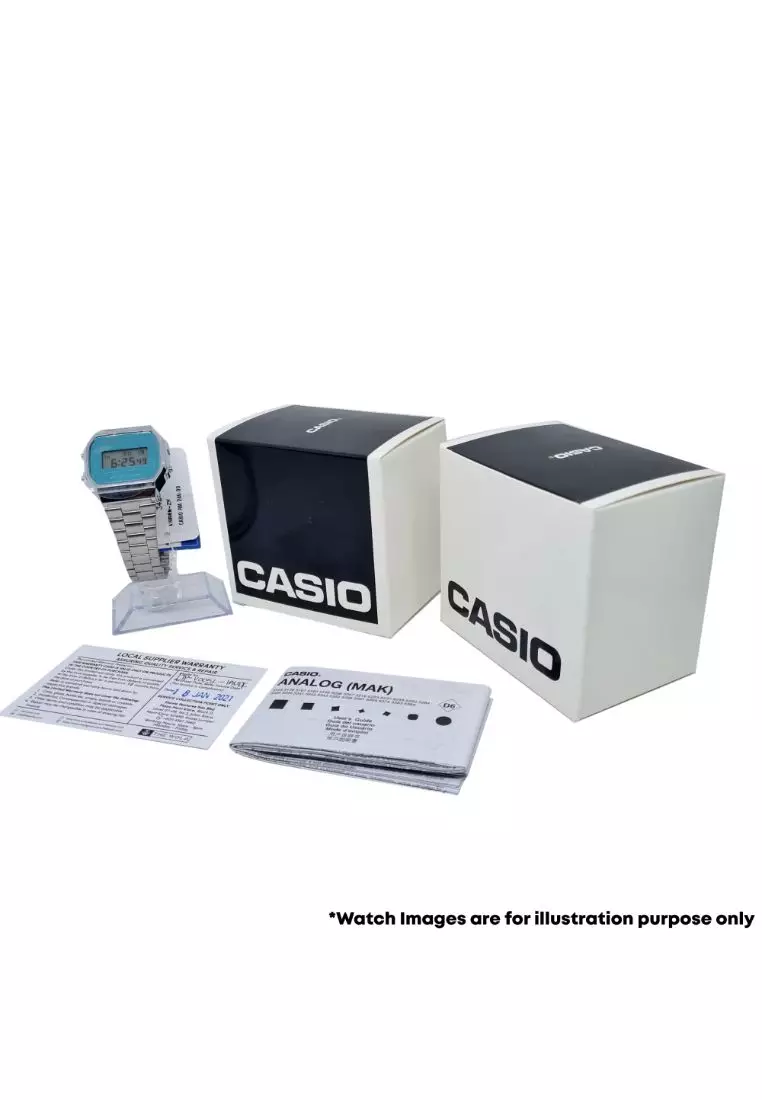 Casio Pop Series LA-20WHS-7A Kids White Transparent Resin Band Digital Watch